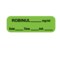 Nevs Label, Robinul 1/2" x 1-1/2" Green w/Black LANT-3332D - alternate 1